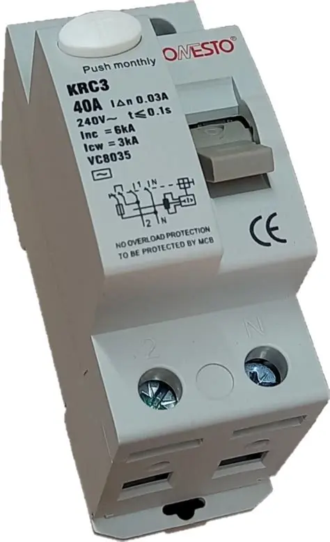 Breaker Onesto 40A 2P 3KA Grey Toggle