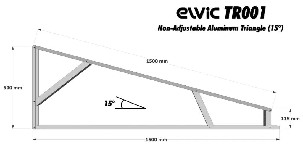 [ELVICTRI-01] Triangle Non Adjustable (15Deg)