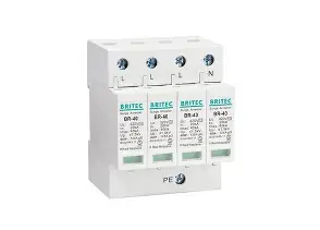[LYD1.2-C-4P] Breaker AC Surge Protector 40KA 4P Riken