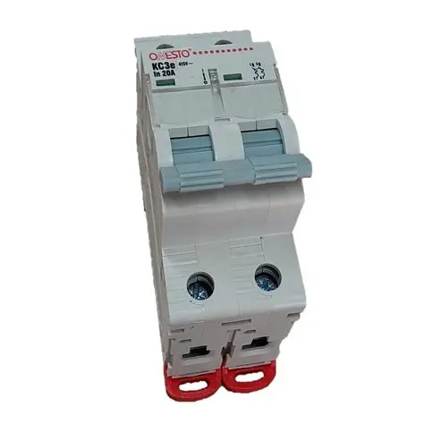 [KC3E-220-3KA] Breaker Onesto 20A 2P 3KA  Grey Toggle