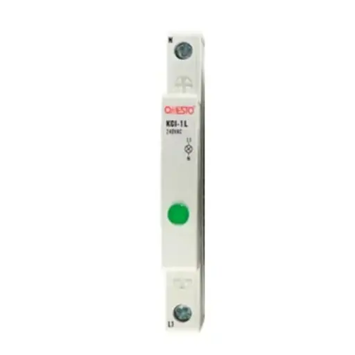 [KCI1L-G] Light Onesto LED Indicator Green 9mm Din Rail