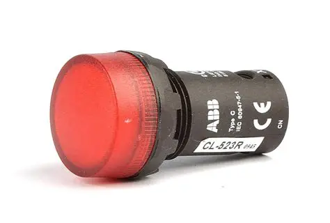 [AD22-DS-R2] Light Pilot Red LED 230V