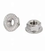 [ELV-HFLAN08SS] Elvic Hex Flange Nut  M8 S/S