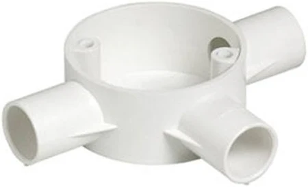 [RNDBOX25x3] PVC Box 3 Way 25mm