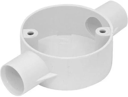 [RNDBOX25x2] PVC Box 2Way 25mm
